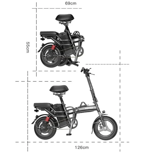 LWEB-2-7 Electric Bike Kit / Foldable E-Bike — 60km/h Max | 200–1000W Motor | 36–60V Configs | MID-Drive Option - Image 2