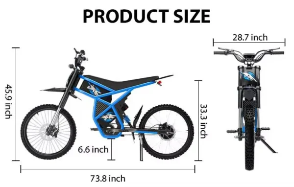 GT73 Fat Tire Electric Bike — Dual 48V Batteries | 2000W Motor | 60km/h Max Speed | Full Suspension Beast - Image 3